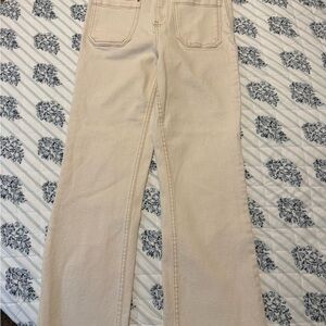 Zara High Waisted Mini Flare Jeans